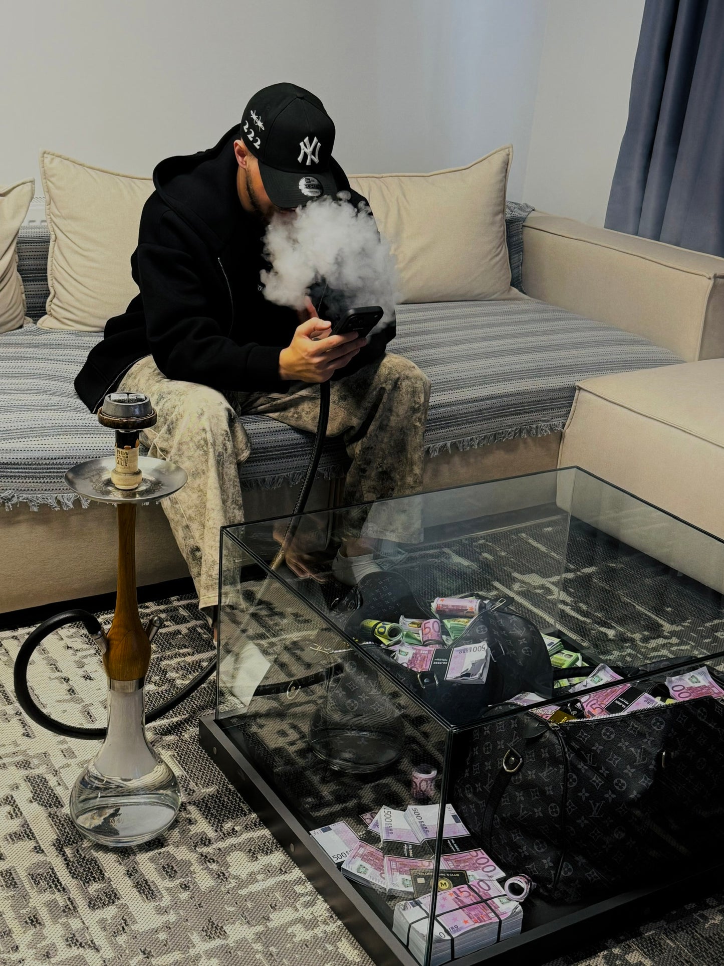 Luxury Double Bag Money Table